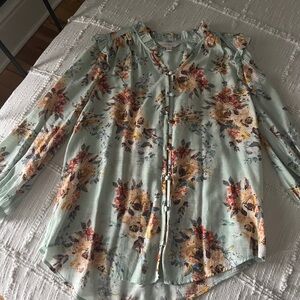 Lauren Conrad Floral Blouse